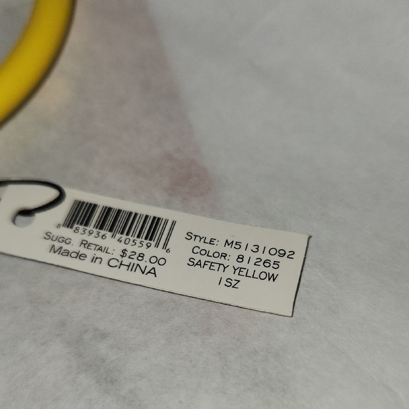 Marc by Marc Jacobs Vibrant Yellow Bracelet with Silver Charm - Picture 5 of 6